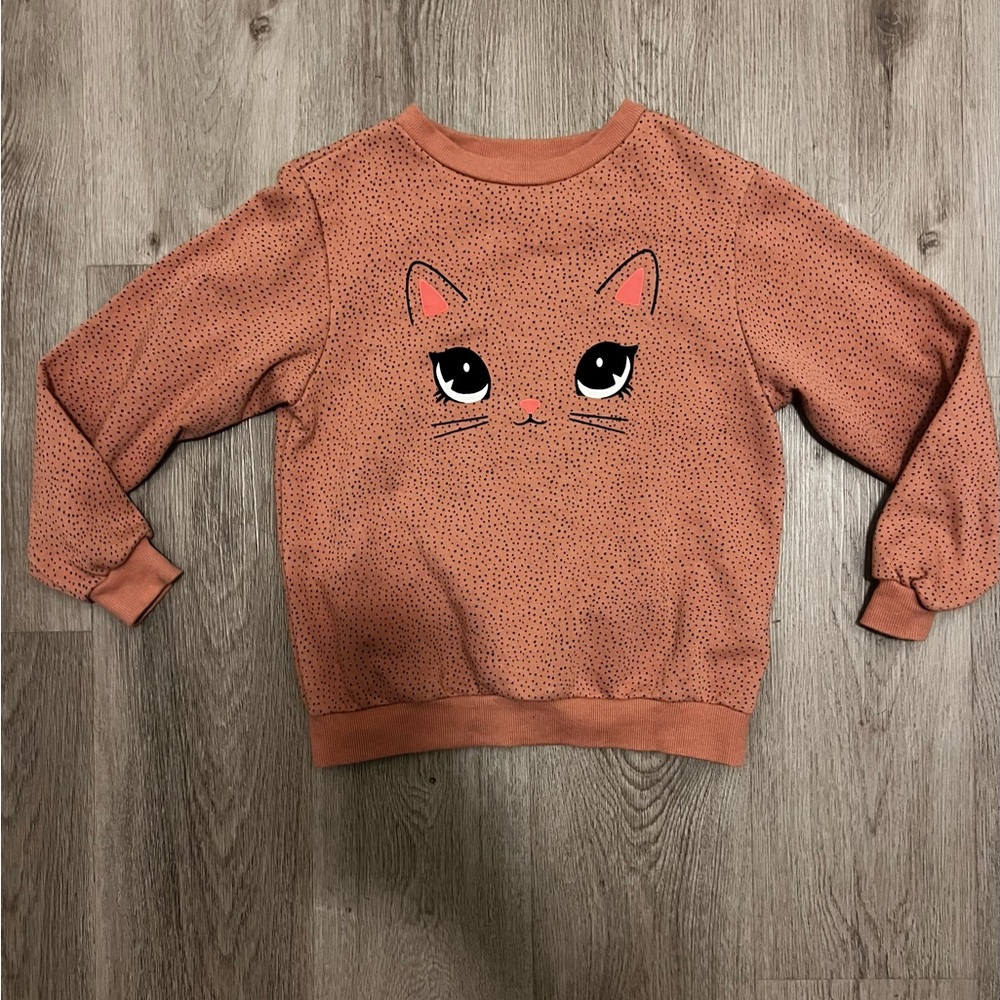 H&M cat sweater sz 8/10